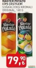 MASTER POTATO CİPS ÇEŞİTLERİ 160 G fiyat ve kampanya bilgisi